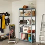 Etagère métal SPACEO 5 tablettes H.90 x l.187 x P.40 cm gris