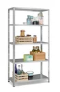 Etagère métal SPACEO 5 tablettes H.90 x l.187 x P.40 cm gris