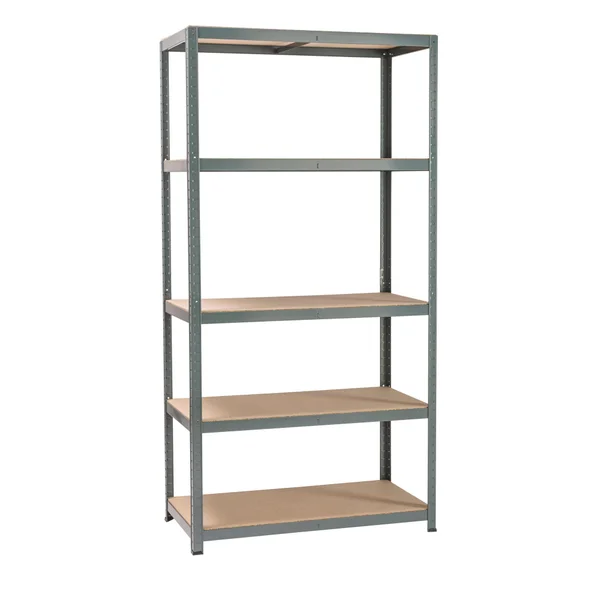 Etagère acier époxy SPACEO, 5 tablettes l.100xH.196xP.5