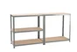 Etagère acier époxy SPACEO, 5 tablettes l.100xH.196xP.5