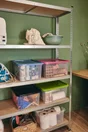 Etagère métal  bois l120 x H196 x P40cm 5 tablettes SPACEO gris