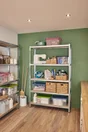 Etagère métal  bois l120 x H196 x P40cm 5 tablettes SPACEO gris