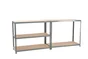 Etagère acier époxy SPACEO, 5 tablettes l.120xH.196xP.50
