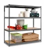 Etagère acier époxy SPACEO, 4 tablettes l.150xH.190xP.60