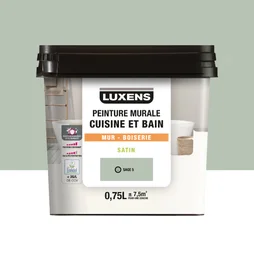 Peinture murale cuisine et bain, LUXENS, 0.75 litre