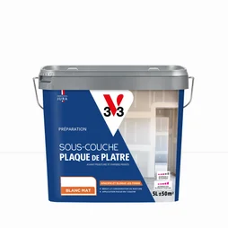 Sous-couche plaque de plâtre, V33, 5 litres