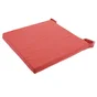 Galette de chaise Joy, déperlante, INSPIRE, lava3 rouge terracotta, 40X40, épaisseur 4cm