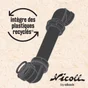 Tubulure gain de place diam.32 mm noir