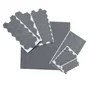 Lot de  175 patins feutre +caoutchouc adhésif brun 7t