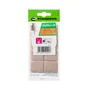 Lot de 8 patins feutre adhésif STANDERS  marron 23x29mm