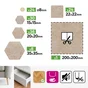 Lot de 123 patins feutre+caoutchouc adhésif STANDERS