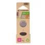 Lot de 4 patins gliss alveole clou marron 25mm