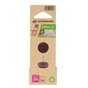 Lot de 4 patins plastique  à clou  marron 20mm