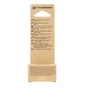 Lot de 4 patins plastique  à clou  marron 20mm