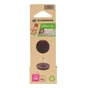 Lot de 4 patins plastique  à clou  marron 25mm
