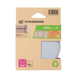 Patin gliss.non adhésif STANDERS gris 100mm