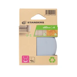 Patin gliss.non adhésif STANDERS gris 80mm