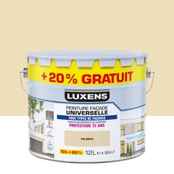 Peinture exterieure facade Universelle LUXENS ton pierre 10L+20% gratuit