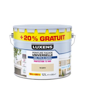 Peinture exterieure facade Universelle LUXENS ton pierre 10L+20% gratuit
