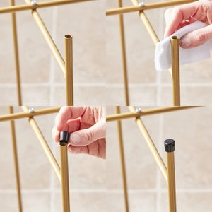 Lot de 8 embouts enveloppant plastique STANDERS noir 10mm