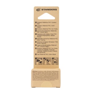 Lot de 8 embouts enveloppant plastique STANDERS noir 10mm