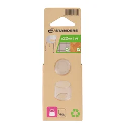 Lot de 4 embouts enveloppant transparent 22mm
