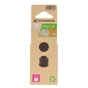 Lot de 8 embouts rentrants en pvc STANDERS noir diam.17 mm
