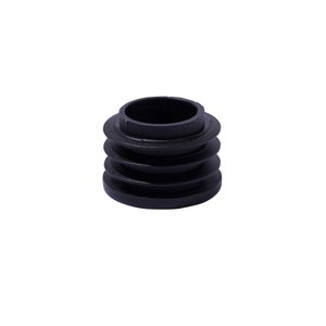 Lot de 4 embouts rentrants en pvc STANDERS noir diam. 24 mm