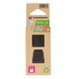 Lot de 4 embouts plastique STANDERS noir 25x25mm
