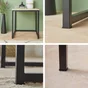 Lot de 4 embouts plastique STANDERS noir 25x25mm