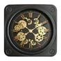 Horloge mécanisme carré EMDE noir l.45 x H.45 cm