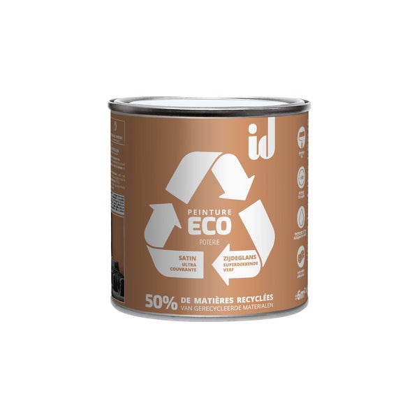 Peinture poterie mur / plafond ID Eco satiné 0.5 l