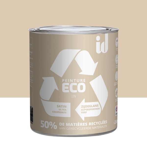 Peinture lin mur / plafond ID Eco satiné 2 l