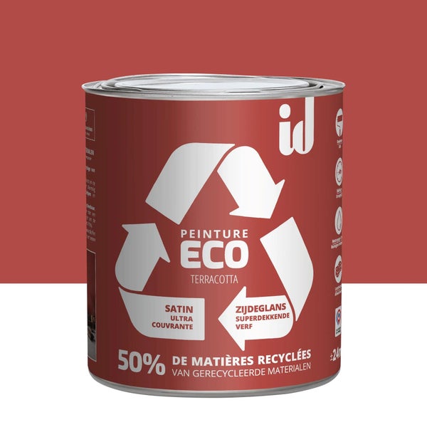 Peinture terracotta mur / plafond ID Eco satiné 2 l