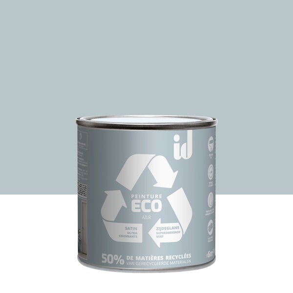 Peinture azur mur / plafond ID Eco satiné 0.5 l