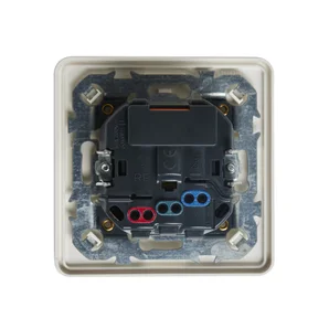 Prise avec terre connectée, LEXMAN Lumia, blanc, compatible ENKI