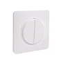 Double interrupteur va-et-vient complet, LEXMAN Lumia, blanc