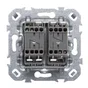 Double interrupteur va-et-vient complet, LEXMAN Lumia, blanc