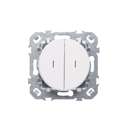 Double interrupteur va-et-vient, LEXMAN Lumia, blanc