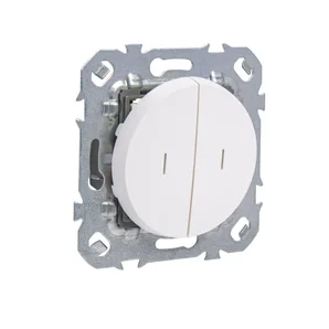Double interrupteur va-et-vient, LEXMAN Lumia, blanc
