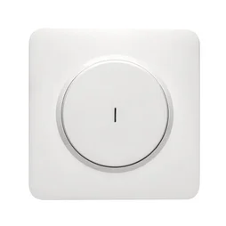 Poussoir à voyant, lumineux complet, LEXMAN Lumia, blanc