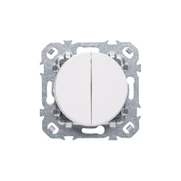 Double poussoir à assembler, LEXMAN Lumia, blanc