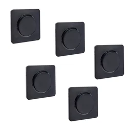 Lot de 5 interrupteurs va-et-vient avec plaque complet, LEXMAN Lumia, noir