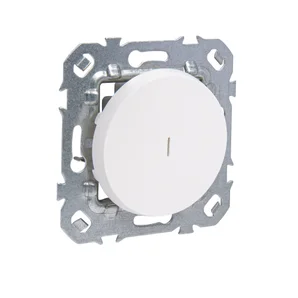 Poussoir à voyant, lumineux à assembler, LEXMAN Lumia, blanc