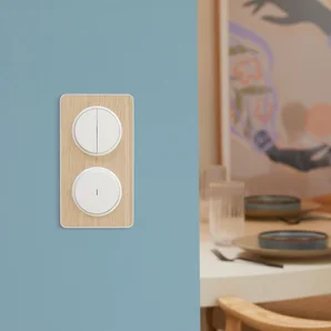 Poussoir à voyant, lumineux à assembler, LEXMAN Lumia, blanc