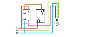 Poussoir à voyant, lumineux à assembler, LEXMAN Lumia, blanc