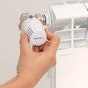 Tete thermostatique droit M30X1,5 laiton blanc EQUATION