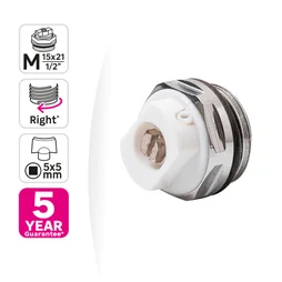 Purgeur d'air manuel 1/2 (15/21 MM) chrome avec joint inegre EQUATION