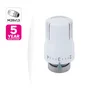 Tete thermostatique droit M28X1,5 laiton blanc EQUATION
