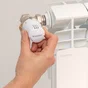 Tete thermostatique droit M28X1,5 laiton blanc EQUATION